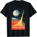Women's T-Shirts NEW LIMITED Sputnik USSR Vintage Poster Communist T-Shirt - MADE IN USA_ecoleips.com