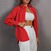 Women's Striped Cardigan Jacket Long Sleeved Russian Style Spring Summer Autumn New Trend Products_ecoleips.com