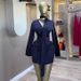 Women's African-Inspired Striped Wrap V-Neck Midi Dress Belted Elegant Shirt Dress for Spring And Summer_ecoleips.com