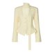 Women's Clothing 2026 Summer New Product Fashion Temperament Cardigan Button Small Suit Slim Fit Solid Color Jacket Wholesale_ecoleips.com