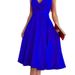 Women's Clothing Sleeveless V Neck Vest Fashion Casual Dress Evening Dress_ecoleips.com