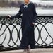 Oversized Velvet Sweater & Knit Lace Maxi Skirt Set – Boho Autumn Outfit (Black/Dark Gray/Orange/Burgundy)_ecoleips.com
