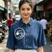 High End Women's Denim Jacket Exclusive Fashionable Casual Loose Fit Top for Ladies_ecoleips.com