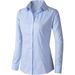 Women's Button Up Shirt Simple Formal Workwear Top_ecoleips.com