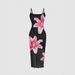 Women's Floral Print Sleeveless Suspender Dress - Elegant Long Maxi Skirt With Adjustable Straps_ecoleips.com