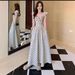 Plus-size Women's 2026 Summer New Fashion High-end Polka Dot With Pleated Waist, Slimming And Elegant Long Dress_ecoleips.com