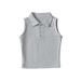 Women's Clothing Basic Style All Match Slim Lapel Sports Style Top_ecoleips.com