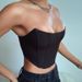 Women's Glossy Sequined Slim Fitting Top European American Style Backless Navel Baring Playful Sexy One Line Collar Curved Breast Wrapped_ecoleips.com