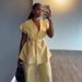 Autumn Women's Clothing Set V Neck Slim Fit Tie Waist Sleeveless Top And Wide Leg Pants European American Style_ecoleips.com