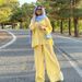 Women's Clothing Fashion Loose Long Sleeved Shirt Split Wide Leg Trousers Suit_ecoleips.com