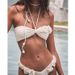 Women's Black & White Floral One-Piece Swimsuit - Deep V-Neck Elegant Swimwear_ecoleips.com