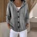 2026shein Cross-border European American Independent Site Spring And Autumn Hooded Long-sleeve Buttoned_ecoleips.com