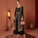 Women's Clothing Arabic Retro Gold Embroidery Black Robe_ecoleips.com