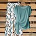 Women's Round Neck Printed Short Sleeve Knot Top And Wide Leg Trousers Set Cross Border Compatible_ecoleips.com
