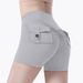 K Female Workwear With No Awkward Lines, Yoga Shorts, High Waisted High Stretch Pants, Three Quarter Pants, Breathable Outer Pocket_ecoleips.com
