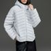 girl Girl Goose Ribbed Lightweight Down Jacket For Women, High-End Feel, Hooded Stand Collar, Loose Lulu Coat, Winter 2025 New_ecoleips.com
