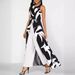 Women's Clothing Milk Silk Splicing Chiffon One Piece Slim Fit Round Neck Sleeveless Milk Silk Solid Color Jumpsuit_ecoleips.com