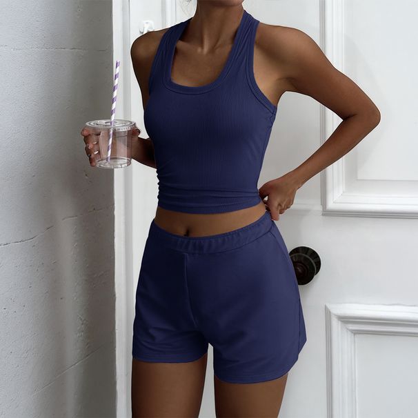 DiYun European And American Casual Commuting Style Camisole Sports Shorts Set Women's Clothing 2026 Summer_ecoleips.com