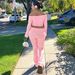 Women's Clothing Sweet And Spicy Style One Shoulder Top Flared Trousers Two Piece Suit_ecoleips.com