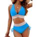 Women's Clothing New Deep V Tight Split Swimsuit Women's Sexy High Waist Bikini_ecoleips.com
