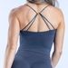 Vision Twist Front Longline Top Backless Gym Tank Top Women Padded Yoga Vest Workout Fitness High Elastic Running Sports Tops_ecoleips.com