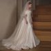 Women's Clothing Elegant High-End Forest Style Mermaid Wedding Dress With Double Shoulder Shawl_ecoleips.com