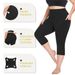 Women's Clothing Hot Selling Pocket Seven Point Large Size Yoga Pants Seven Point Pants Milk Silk High Waist Sports Leggings_ecoleips.com