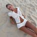 Women's Clothing Spring And Summer New Style Pure Color Fashion Slim Sexy Hollow Tops And Shorts Set_ecoleips.com