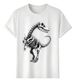 Women's T-Shirts T-shirt Muscle Freaks Dinosaur Style Skeleton_ecoleips.com