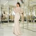 Verve Elegant Sexy Sequin Long Sleeve Round Neck Party Annual Meeting Evening Bridesmaid Women's Dress_ecoleips.com