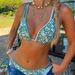 Women's Clothing Sexy Bikini Swimsuit Double Shoulder Straps Printed Low Waisted Two Piece Summer Beachwear_ecoleips.com