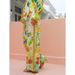 Women's Clothing new printed holiday long sleeved two piece suit INS loose casual trousers suit _ecoleips.com