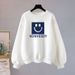Women's round Neck Fleece Lined Thickened Winter Coat plus Size Loose Fit High-End Feel 2023 New Style Top_ecoleips.com