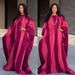 European And American Middle Eastern Socialite Style Fashion Women's Printed Robe Party Evening Long-sleeved Dress 0021_ecoleips.com