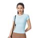 Women's Clothing Women's Quick Drying Short Sleeve T-Shirt Yoga Sports Fitness Slim Fit Comfortable Running Training Top_ecoleips.com