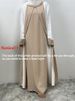 New Design Nida Muslim Abaya Dubai Luxury Woman Dress Veiled Islamic Moroccan Kaftan Black Ramadan Modest Casual Clothing Eid_ecoleips.com