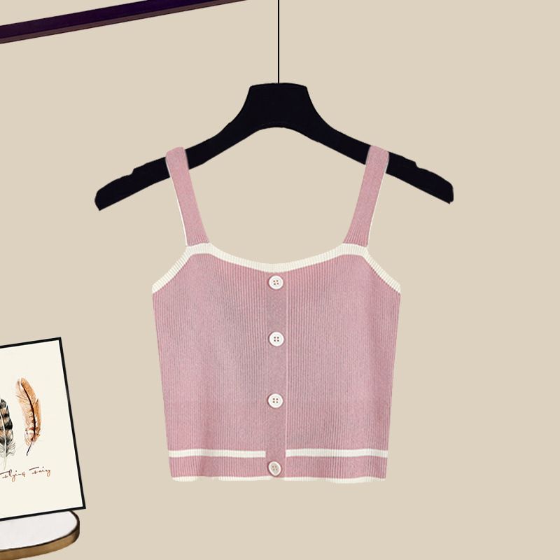 Women’s Clothing Plus Size Women's Summer Wear A Complete Set Of New Sun Protection Shirt Slim Suspenders Denim Shorts Three Piece Set_ecoleips.com