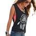 Cross-border European And American Spring/summer Women's Clothing, Round Disc Feather Print Pattern, Plus-size_ecoleips.com