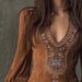 Women's Long Sleeved V-Neck Dress Sexy Embroidered American Style Casual Elegant Fashion Summer Dress For Ladies_ecoleips.com