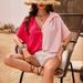 2026 European American Clothing Summer New Fashion Color-blocked Cardigan With Button Collar And_ecoleips.com