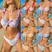 Women's Clothing Women's Sexy Printed Lace Bikini Halter Two Piece Swimsuit Tie Up Beach Vacation Swimwear_ecoleips.com