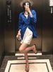 Premium Tencel Linen Sunscreen Long Sleeve Shirt Slack Versatile Cardigan Jacket Thin Loose Blue Shirt_ecoleips.com