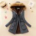 Women's Clothing Fleece-Lined Hooded Jacket With Drawstring - Cozy Winter Coat For Plus Size, Casual & Commuter Style (Multiple Colors & Sizes)_ecoleips.com
