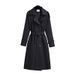 High Temperament, Mid To High End Trench Coat For Women, Autumn New Style, Korean Version, Waist Cinching Classic_ecoleips.com