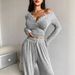 Women's Clothing Women's Trendy Casual V Neck Wide Leg Pocket Trousers Autumn Winter Short Slim Fit Sexy Style Suit_ecoleips.com