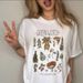 European American Cross-border Foreign Trade Women's Clothing, Star And Moon Print Round-neck Short-sleeve T-shirt Top_ecoleips.com