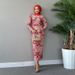 Women's Muslim Robe New Fashion Printed Dress With Headscarf_ecoleips.com