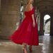 Women's Clothing Spring And Summer Lace Long Sleeve Tube Top Solid Color Chiffon Dress_ecoleips.com