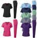 Women’s Clothing Washing Clothes Short Sleeved Trousers For Pet Oral Brushing Clothes Washing Clothes Suit Breathable Thin Doctor Work Clothes_ecoleips.com