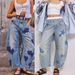 Women's Clothing Spring Casual Loose Mid Waist Tube Shaped Women's Jeans_ecoleips.com